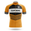 Custom Team Name V20 Yellow - Men's Cycling Kit-Jersey Only-Global Cycling Gear