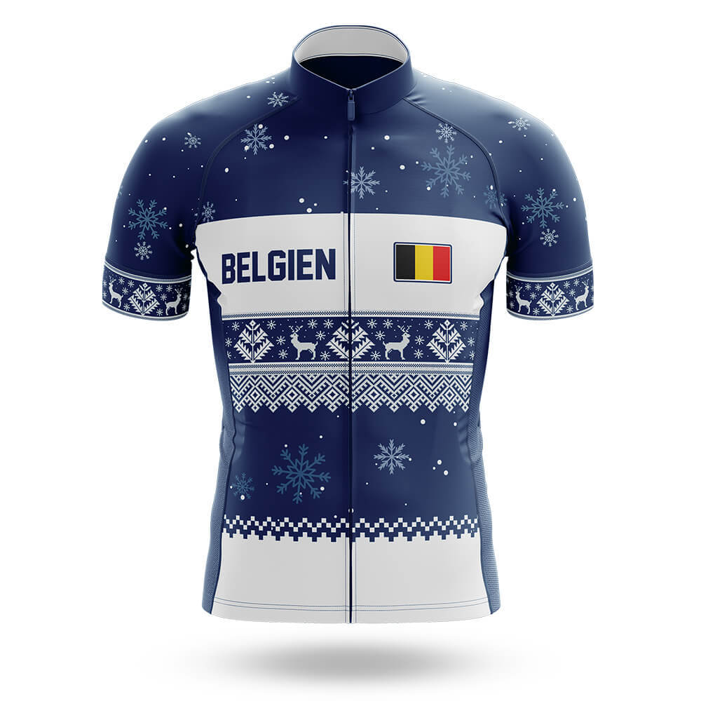 Belgien Xmas - Men's Cycling Kit-Jersey Only-Global Cycling Gear