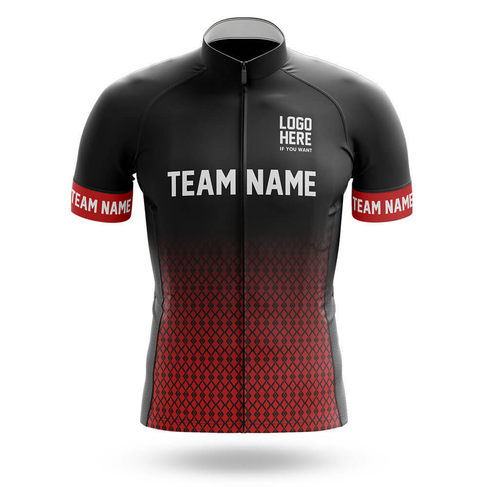 Custom Team Name S1 Red - Men's Cycling Kit-Jersey Only-Global Cycling Gear