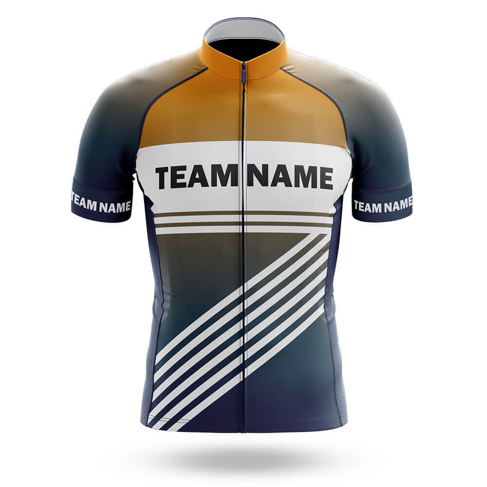 Custom Team Name S3 Yellow - Men's Cycling Kit-Jersey Only-Global Cycling Gear