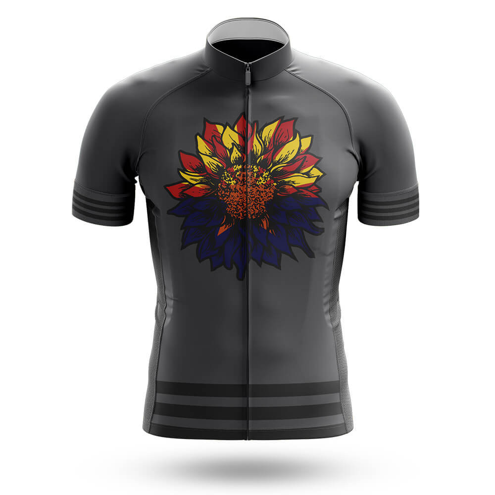 Arizona Sunflower - Grey - Men's Cycling Kit-Jersey Only-Global Cycling Gear