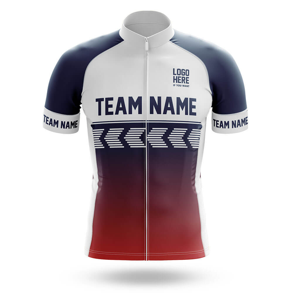 Custom Team Name S4 Navy - Men's Cycling Kit-Jersey Only-Global Cycling Gear