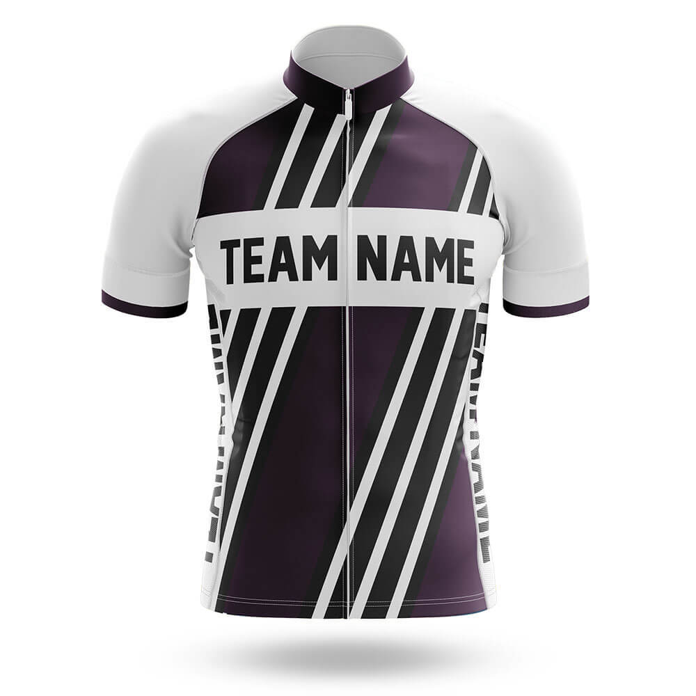 Custom Team Name M5 Dark Purple - Men's Cycling Kit-Jersey Only-Global Cycling Gear