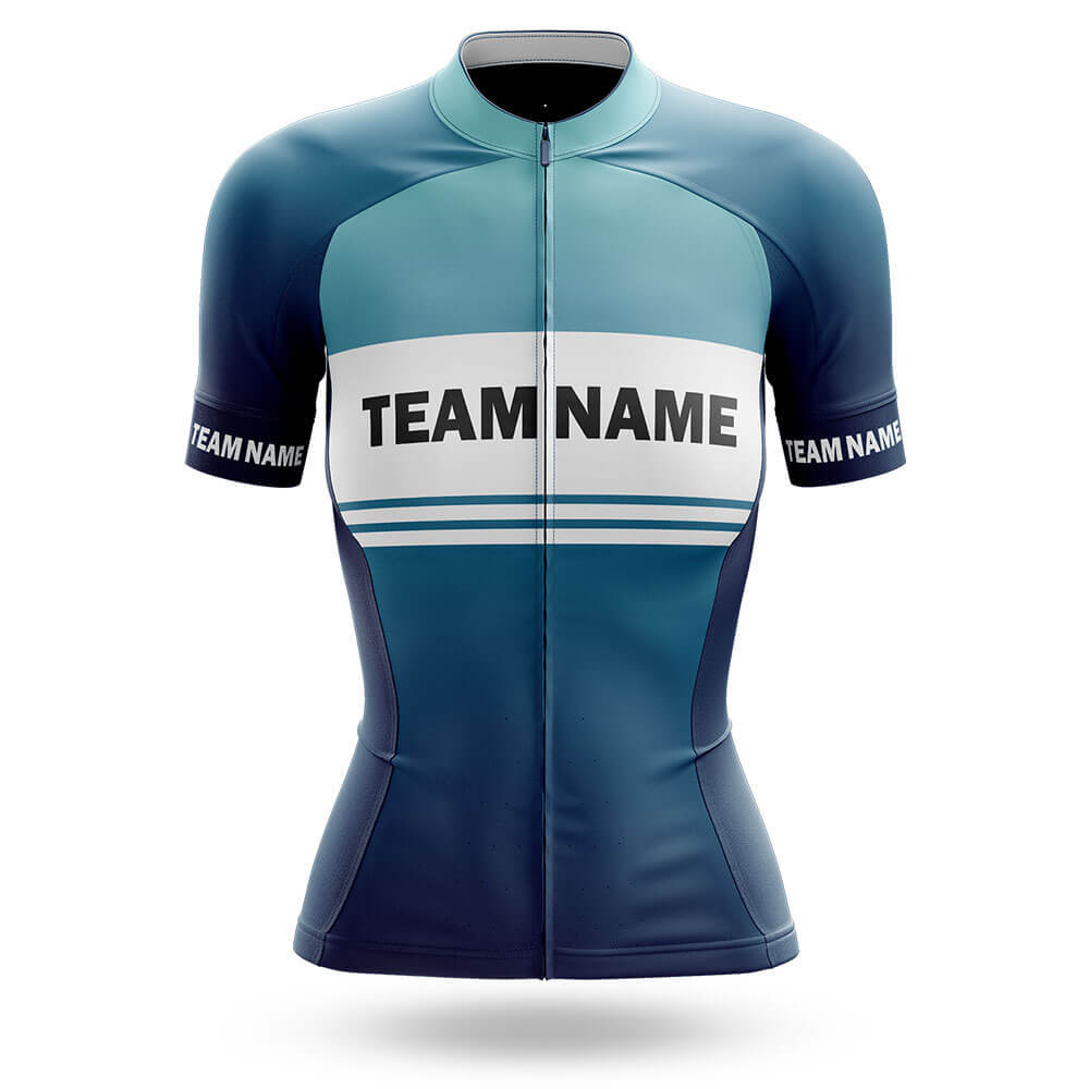 Custom Team Name S2 Blue - Women's Cycling Kit-Jersey Only-Global Cycling Gear