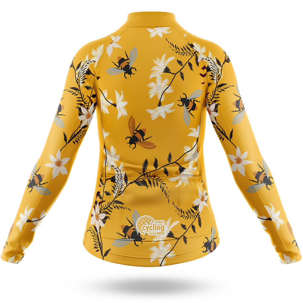 Bee Lover - Women's Cycling Kit-Short Sleeve Jersey-Global Cycling Gear