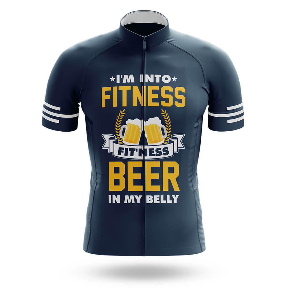 I'm Into Fitness - Navy - Men's Cycling Kit-Jersey Only-Global Cycling Gear