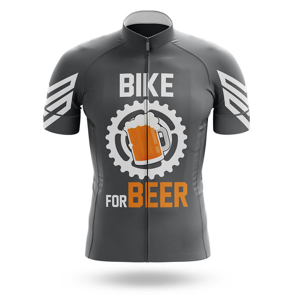 Bike For Beer V3 - Grey - Men's Cycling Kit-Jersey Only-Global Cycling Gear