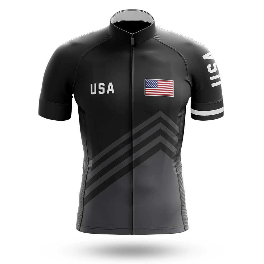 USA S5 Black - Men's Cycling Kit-Jersey Only-Global Cycling Gear