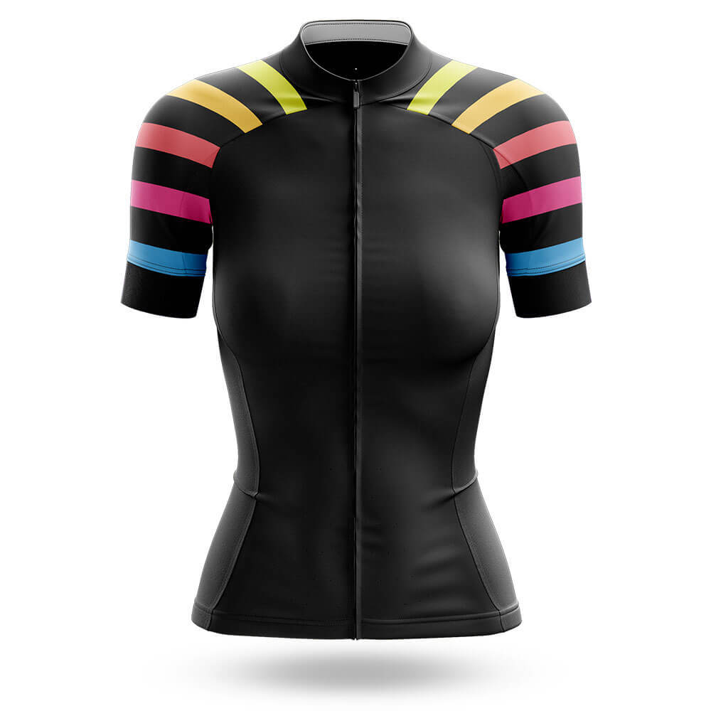 Rainbow Stripes - Women's Cycling Kit-Jersey Only-Global Cycling Gear