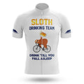 Sloth Drinking Team - White - Men's Cycling Kit-Jersey Only-Global Cycling Gear