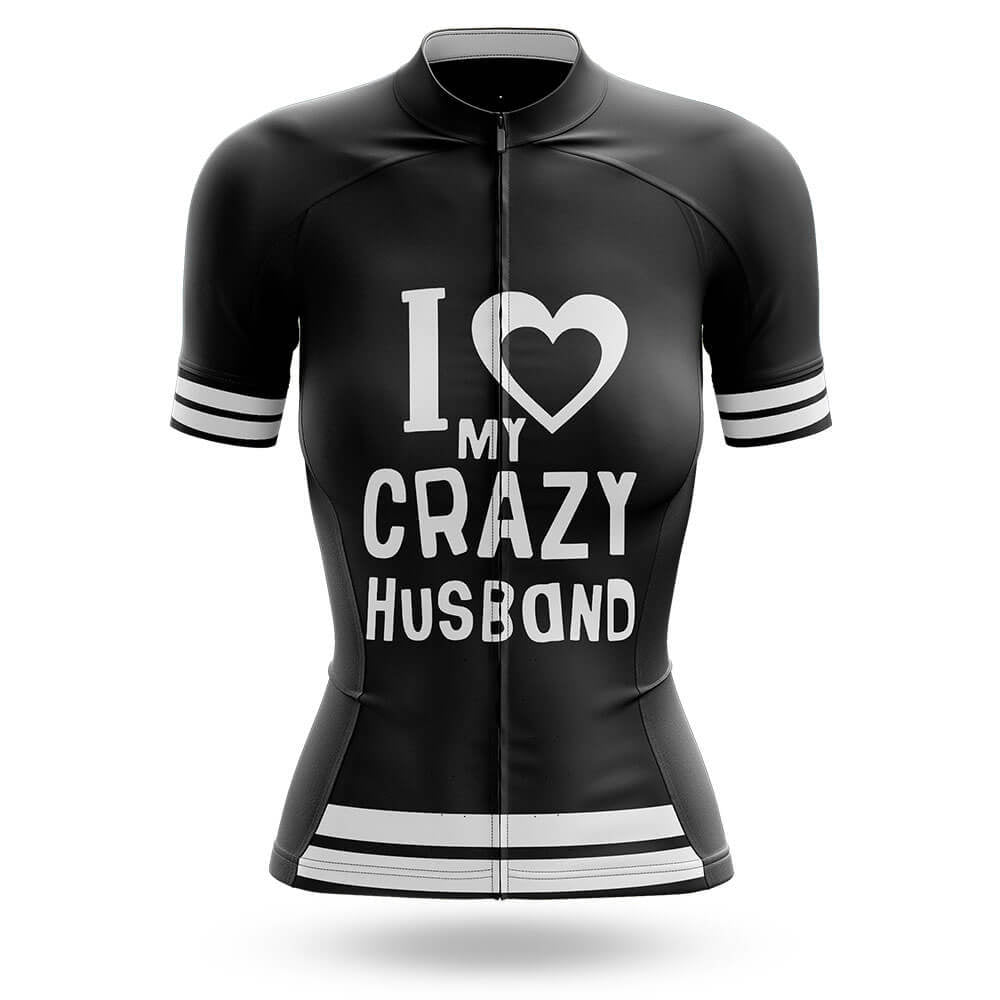 Love My Crazy Husband - Women's Cycling Kit-Jersey Only-Global Cycling Gear