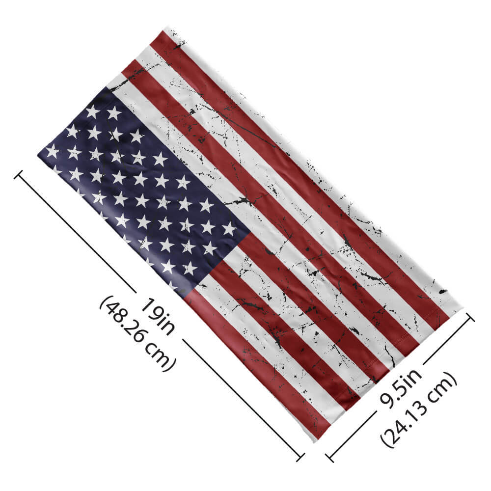 USA Flag - Neck Gaiter For Men Women-Global Cycling Gear