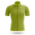 Lime Green Stripe - Men's Cycling Kit-Jersey Only-Global Cycling Gear