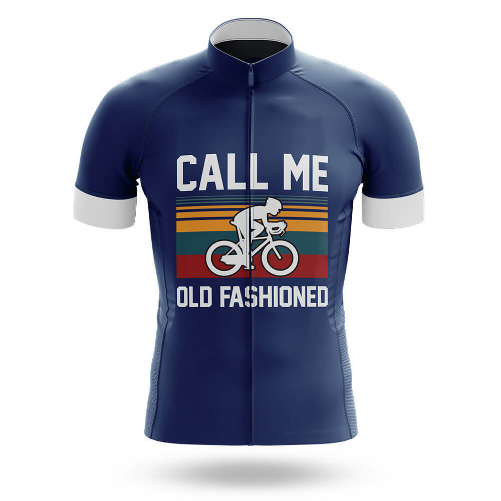 Old Fashioned V2 - Navy - Men's Cycling Kit-Jersey Only-Global Cycling Gear
