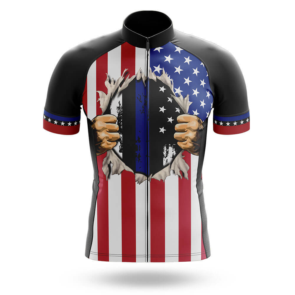 American Flag V2 - Men's Cycling Kit-Jersey Only-Global Cycling Gear