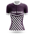 Custom Team Name M3 Dark Purple - Women's Cycling Kit-Jersey Only-Global Cycling Gear