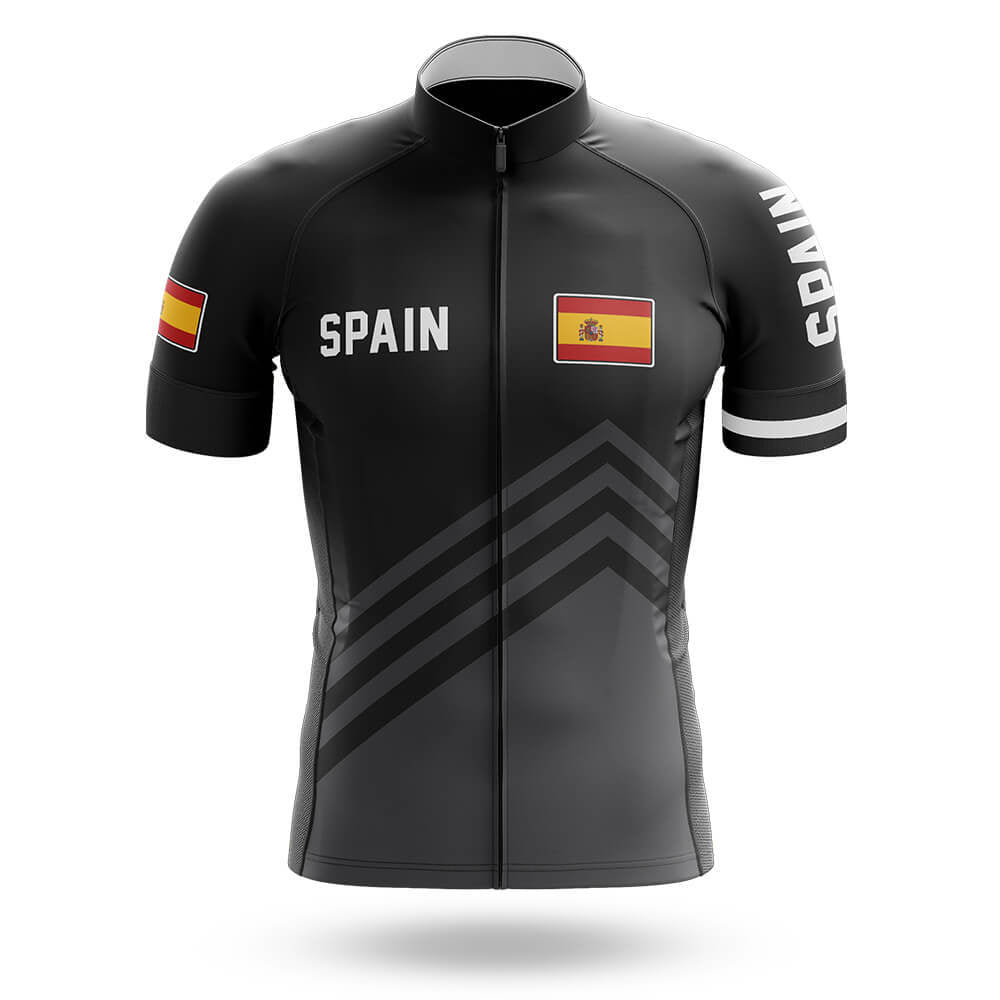 Spain S5 Black - Men's Cycling Kit-Jersey Only-Global Cycling Gear