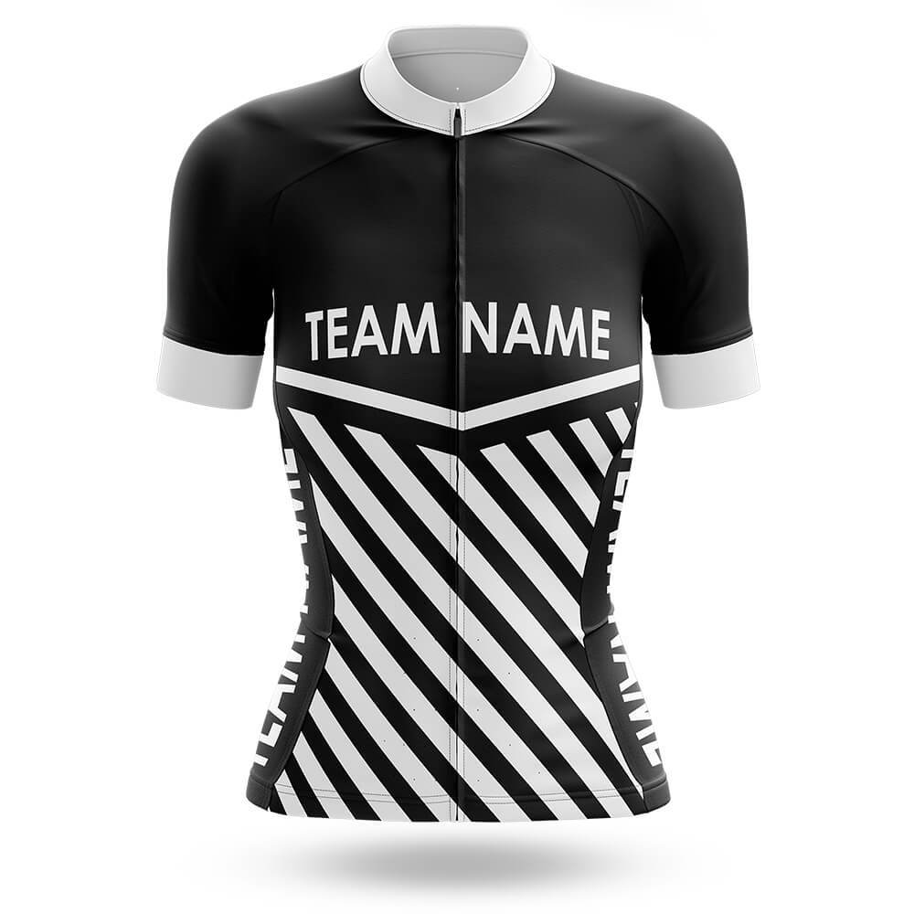 Custom Team Name M3 Black - Women's Cycling Kit-Jersey Only-Global Cycling Gear