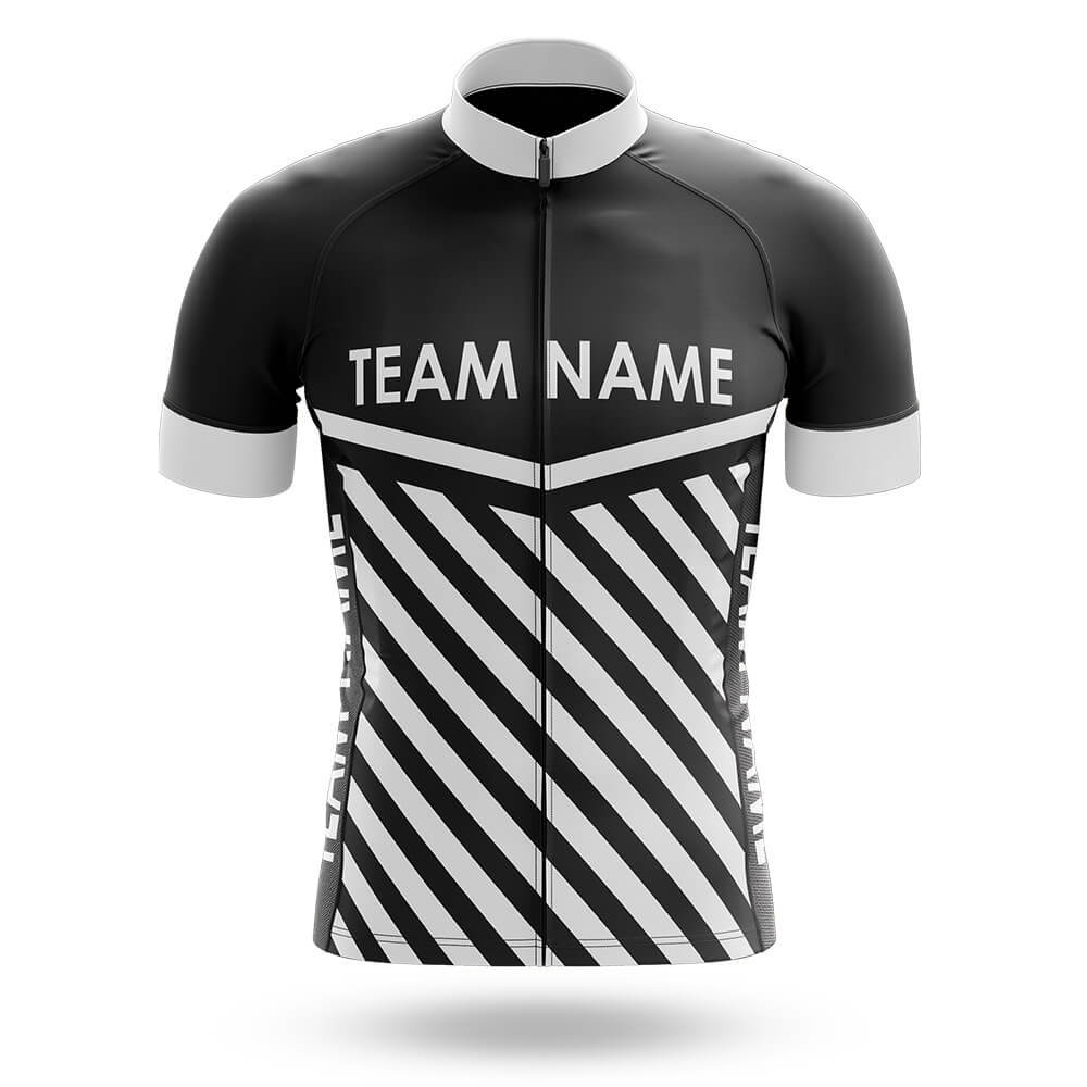 Custom Team Name M3 Black - Men's Cycling Kit-Jersey Only-Global Cycling Gear