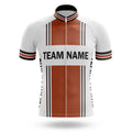 Custom Team Name M4 Orange - Men's Cycling Kit-Jersey Only-Global Cycling Gear