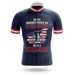 Old Man V9 - Navy - Men's Cycling Kit-Jersey Only-Global Cycling Gear