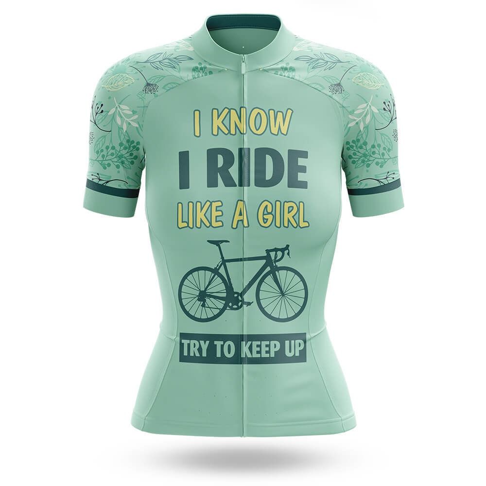 Like A Girl V6 - Women's Cycling Kit-Jersey Only-Global Cycling Gear