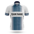 Custom Team Name M4 Blue - Men's Cycling Kit-Jersey Only-Global Cycling Gear