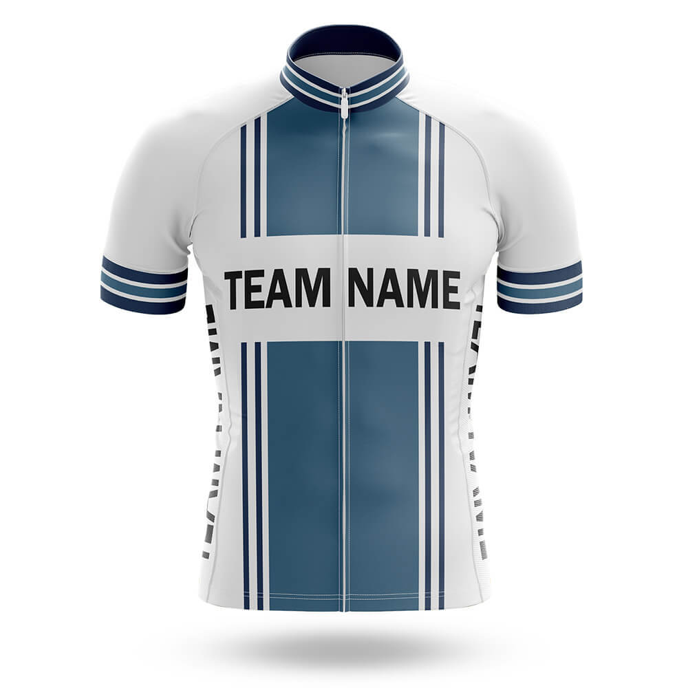 Custom Team Name M4 Blue - Men's Cycling Kit-Jersey Only-Global Cycling Gear