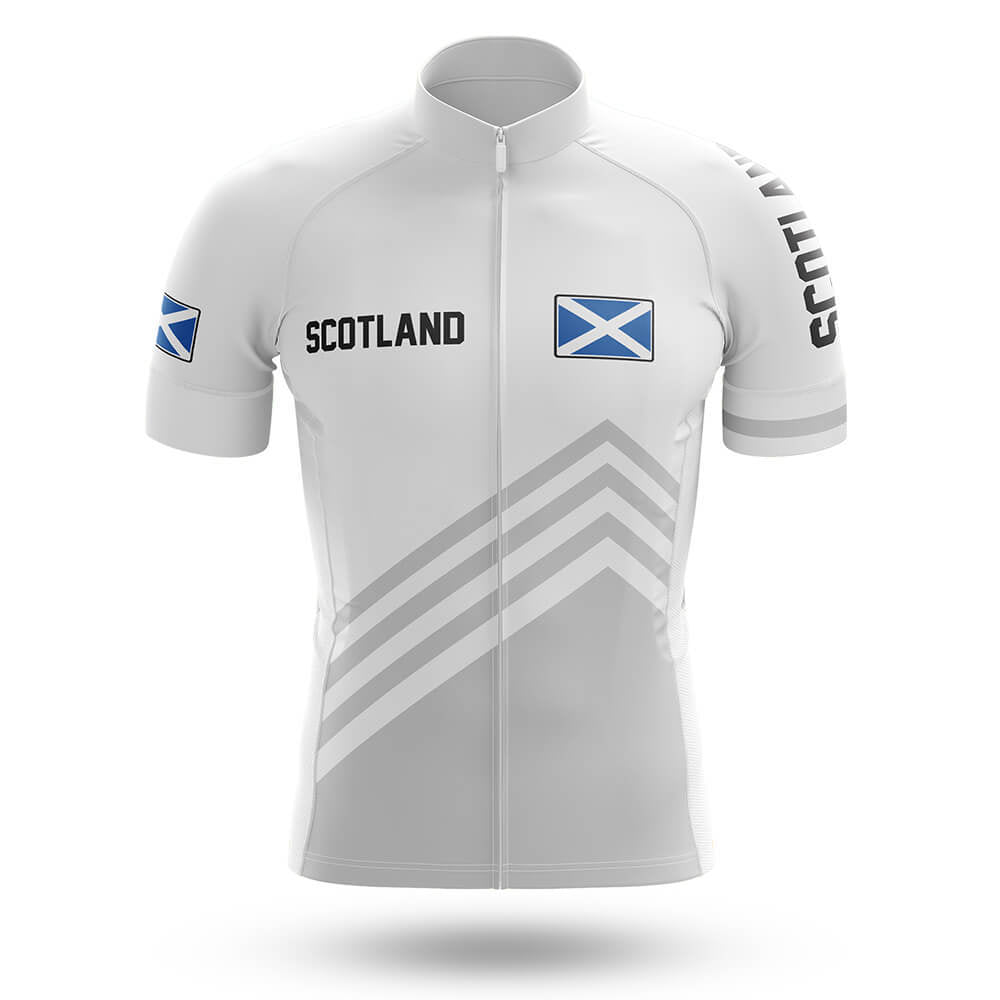 Scotland S5 White - Men's Cycling Kit-Jersey Only-Global Cycling Gear