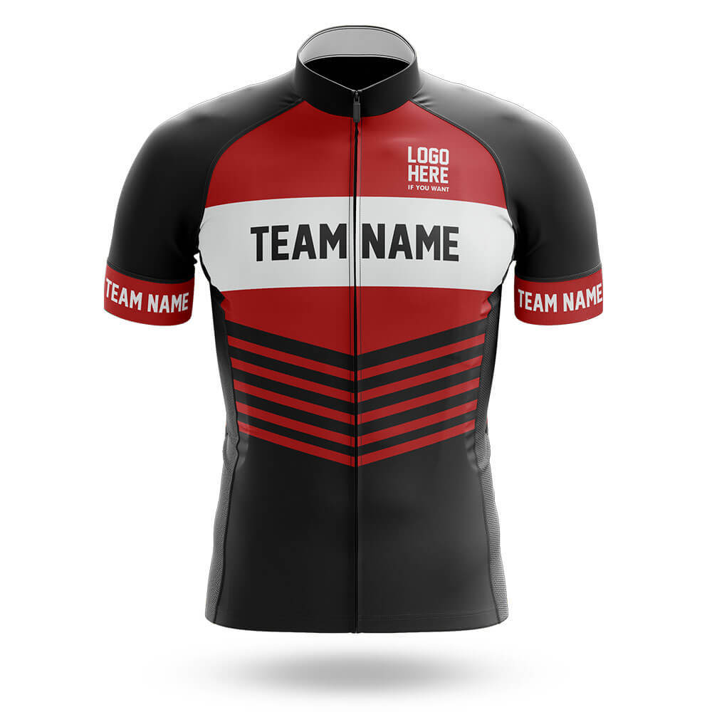 Custom Team Name V20 Red - Men's Cycling Kit-Jersey Only-Global Cycling Gear