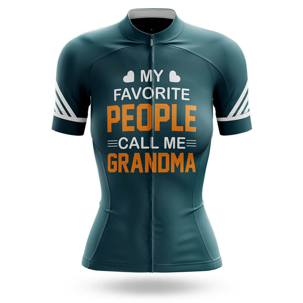 Call Me Grandma - Green - Women Cycling Kit-Jersey Only-Global Cycling Gear