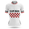 Custom Team Name M7 White - Women's Cycling Kit-Jersey Only-Global Cycling Gear