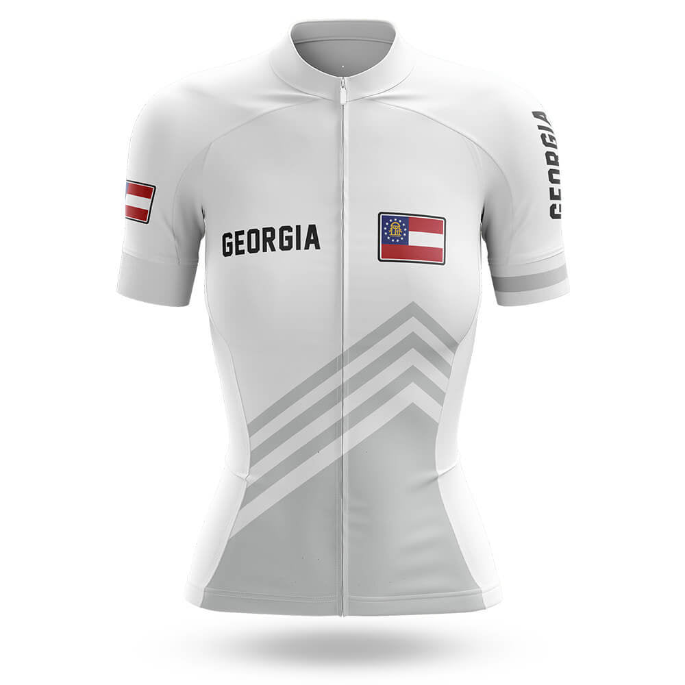 Georgia S4 White - Women - Cycling Kit-Jersey Only-Global Cycling Gear