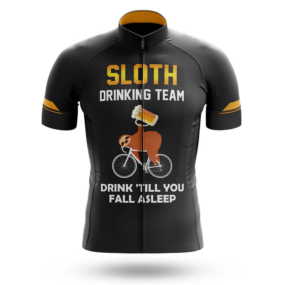 Sloth Drinking Team - Black - Men's Cycling Kit-Jersey Only-Global Cycling Gear