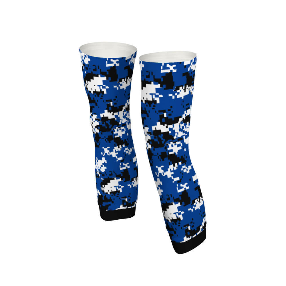 Navy Camo - Arm And Leg Sleeves-S-Global Cycling Gear