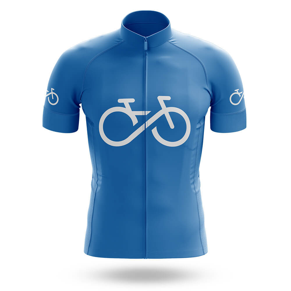 Bike Forever - Blue - Men's Cycling Kit-Jersey Only-Global Cycling Gear