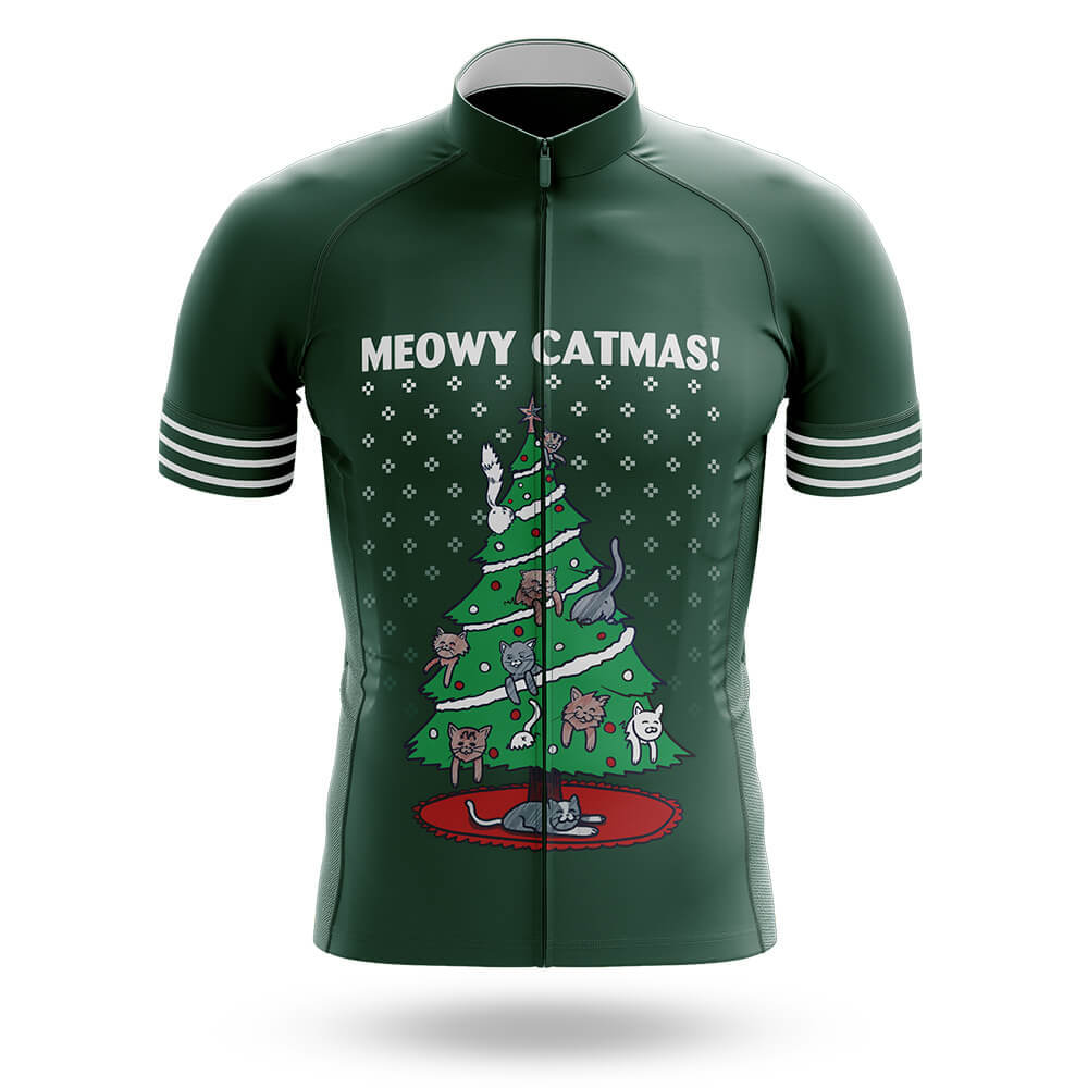 Meowy Christmas - Men's Cycling Kit-Jersey Only-Global Cycling Gear