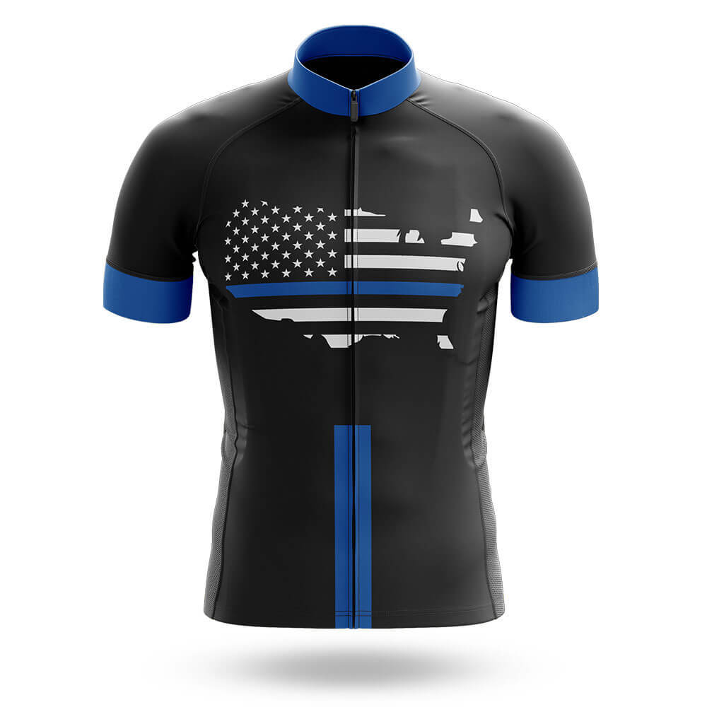 American Flag - Blue - Men's Cycling Kit-Jersey Only-Global Cycling Gear