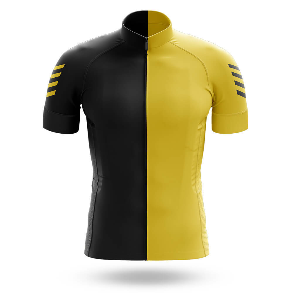 Yellow Black - Men's Cycling Kit-Jersey Only-Global Cycling Gear