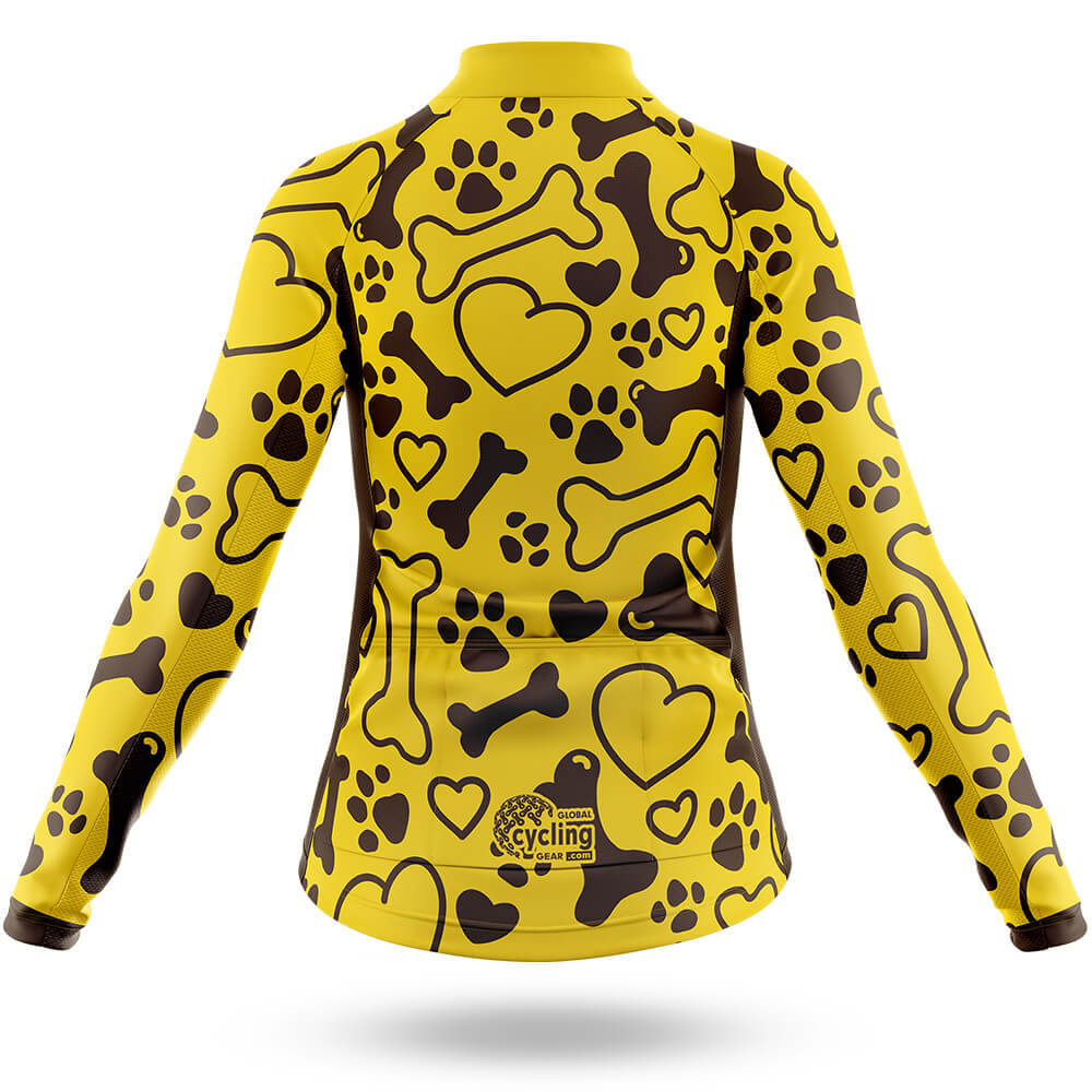 Dog Lover V2 - Women's Cycling Kit-Short Sleeve Jersey-Global Cycling Gear