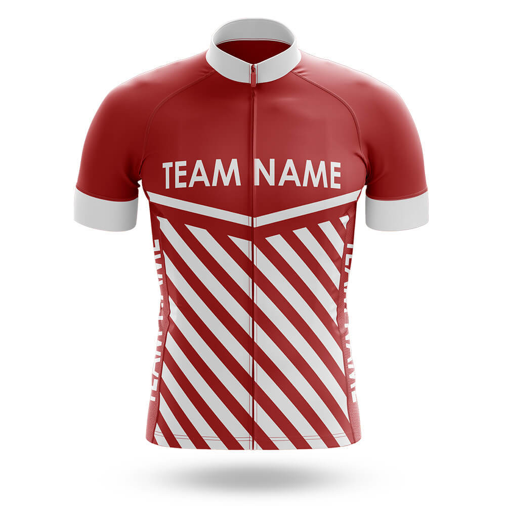 Custom Team Name M3 Red - Men's Cycling Kit-Jersey Only-Global Cycling Gear