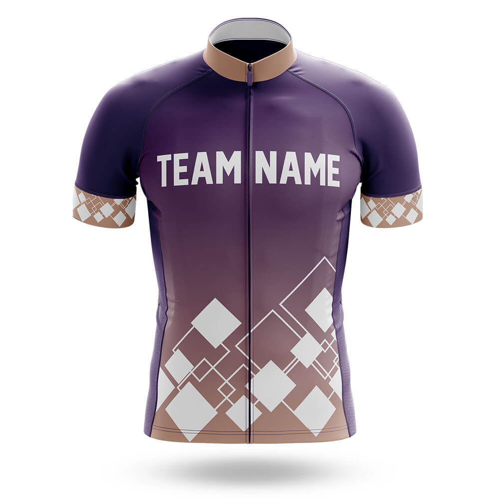 Custom Team Name V19 Violet - Men's Cycling Kit-Jersey Only-Global Cycling Gear