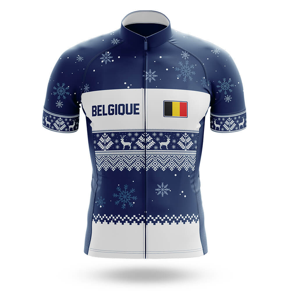Belgique Xmas - Men's Cycling Kit-Jersey Only-Global Cycling Gear