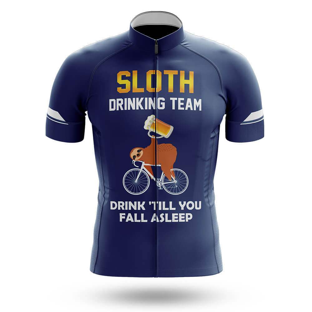 Sloth Drinking Team - Navy - Men's Cycling Kit-Jersey Only-Global Cycling Gear