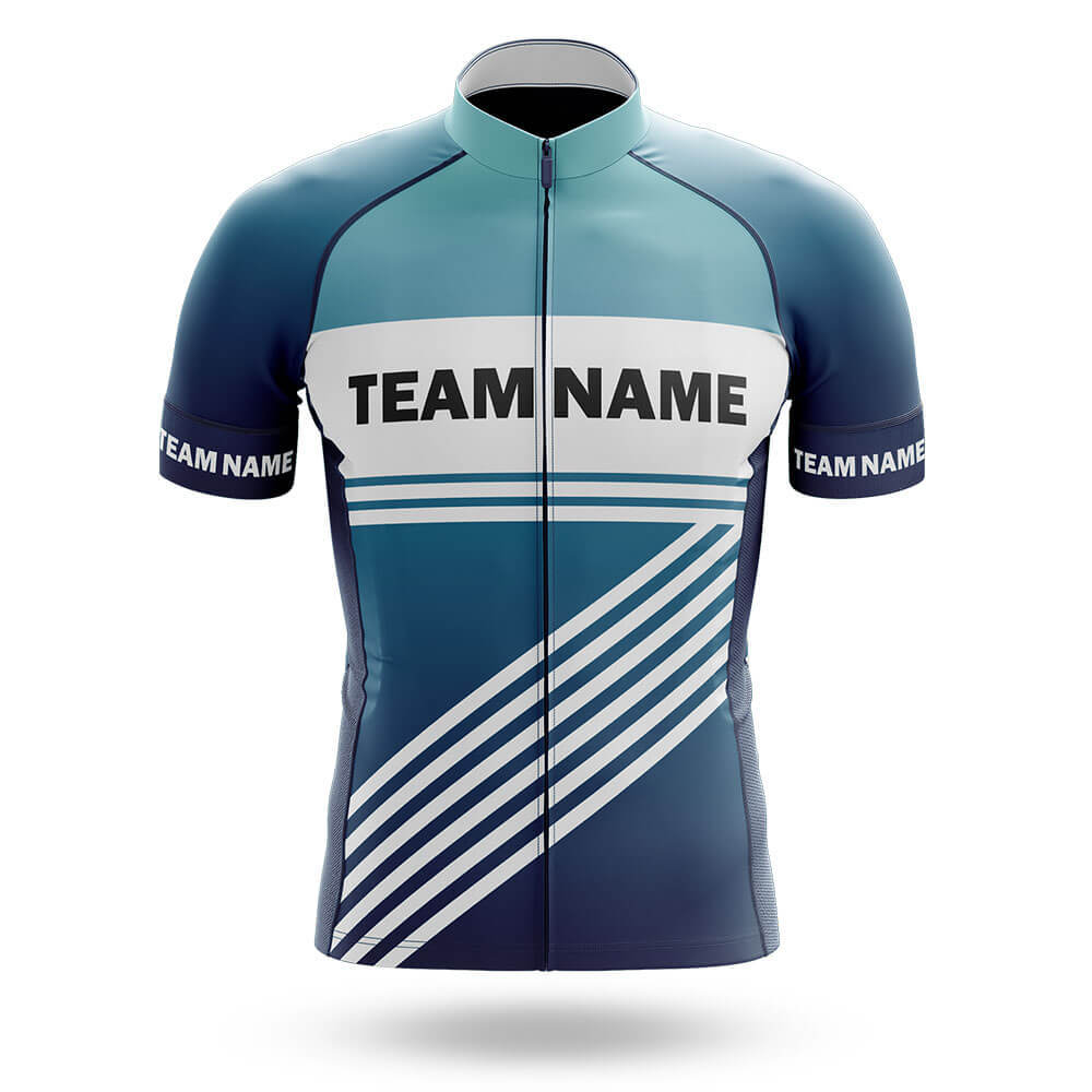 Custom Team Name S3 Blue - Men's Cycling Kit-Jersey Only-Global Cycling Gear