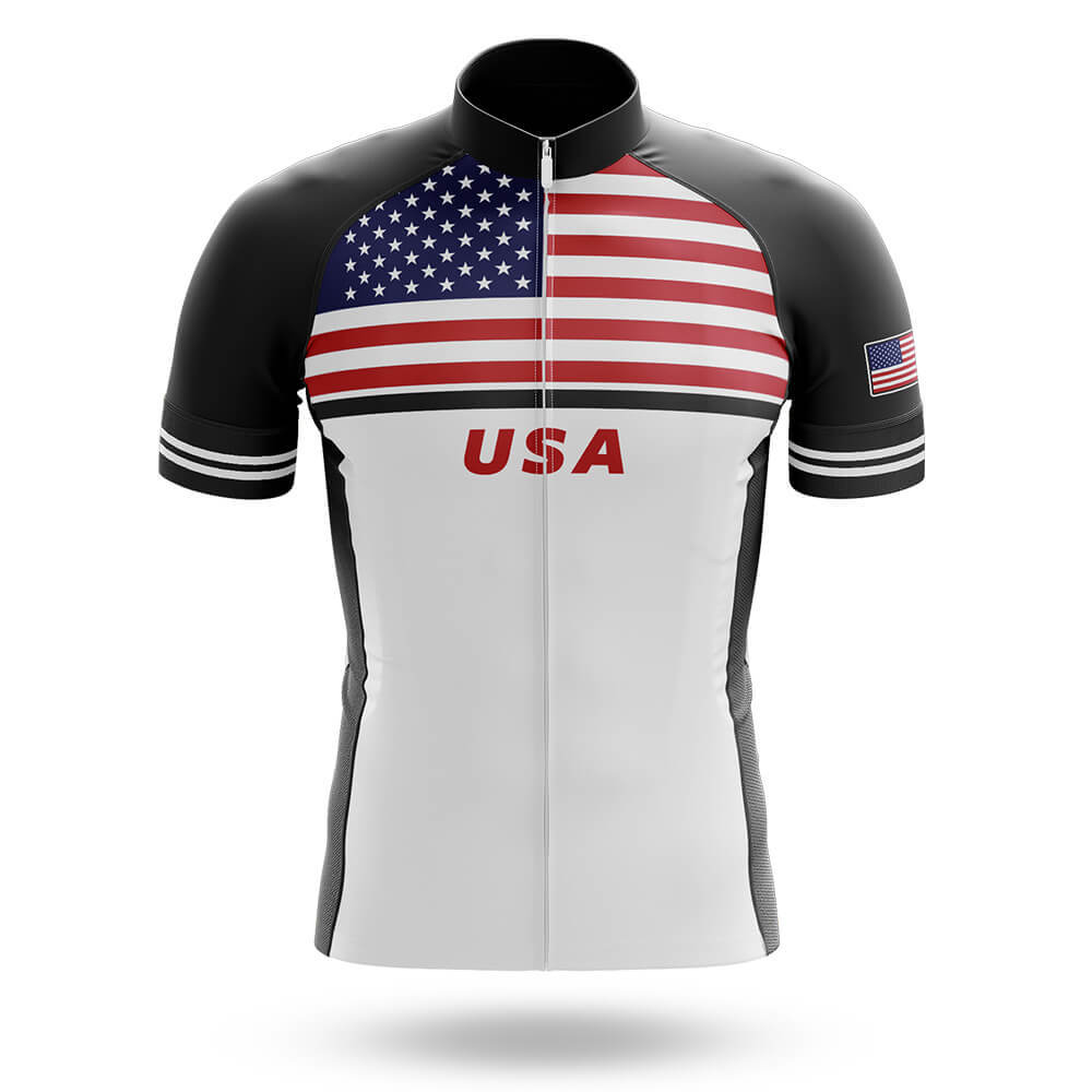 USA S12 - Black - Men's Cycling Kit-Jersey Only-Global Cycling Gear