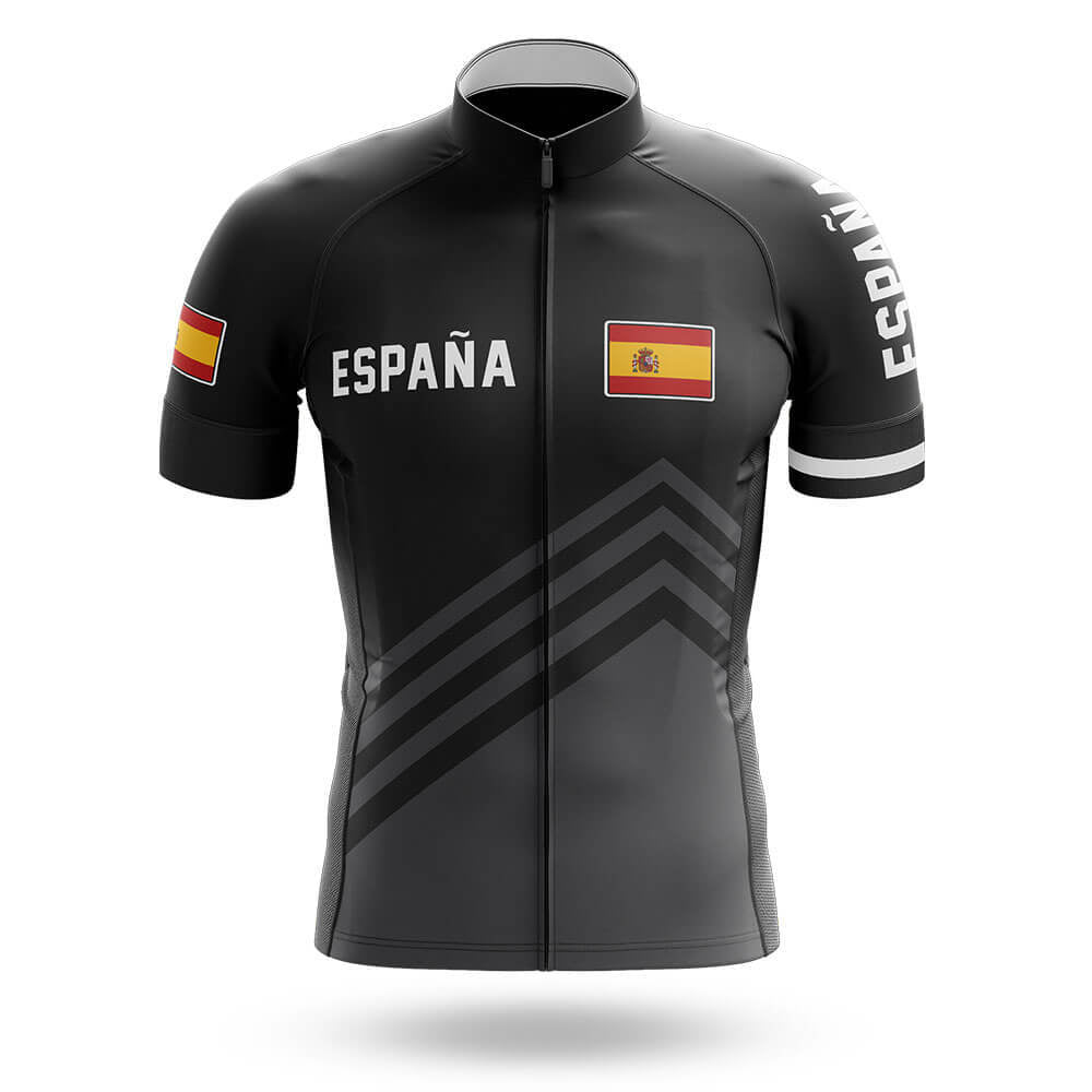España S5 Black - Men's Cycling Kit-Jersey Only-Global Cycling Gear