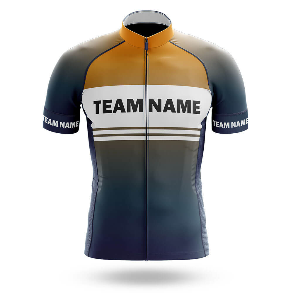 Custom Team Name S2 Yellow - Men's Cycling Kit-Jersey Only-Global Cycling Gear