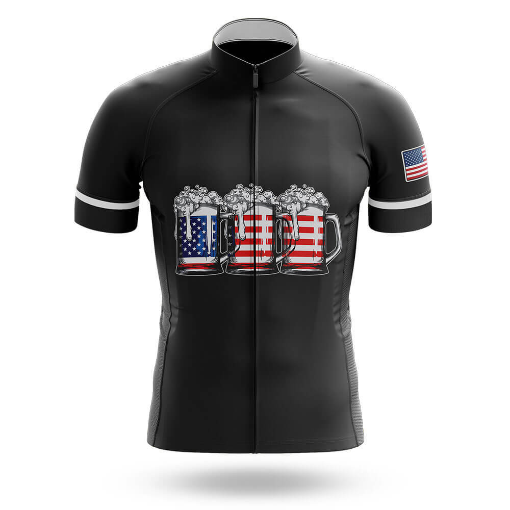 Beer American Flag - Men's Cycling Kit-Jersey Only-Global Cycling Gear