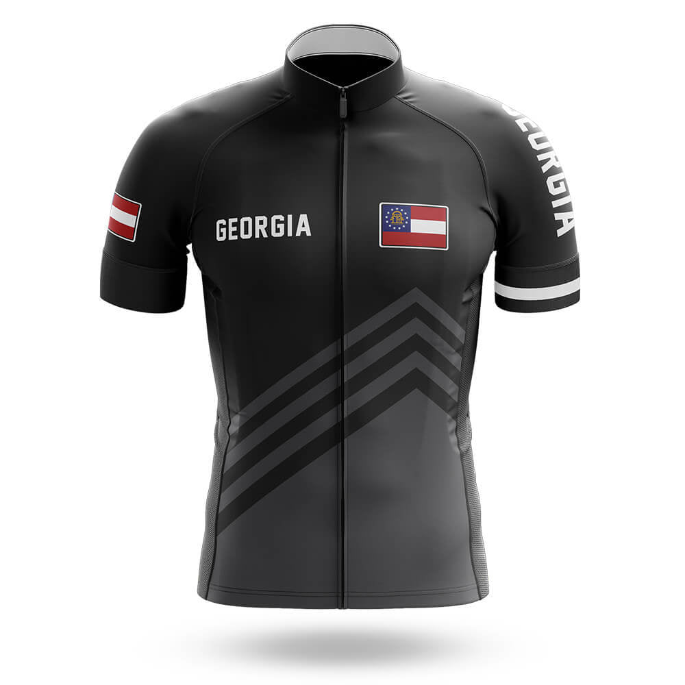 Georgia S4 Black - Men's Cycling Kit-Jersey Only-Global Cycling Gear